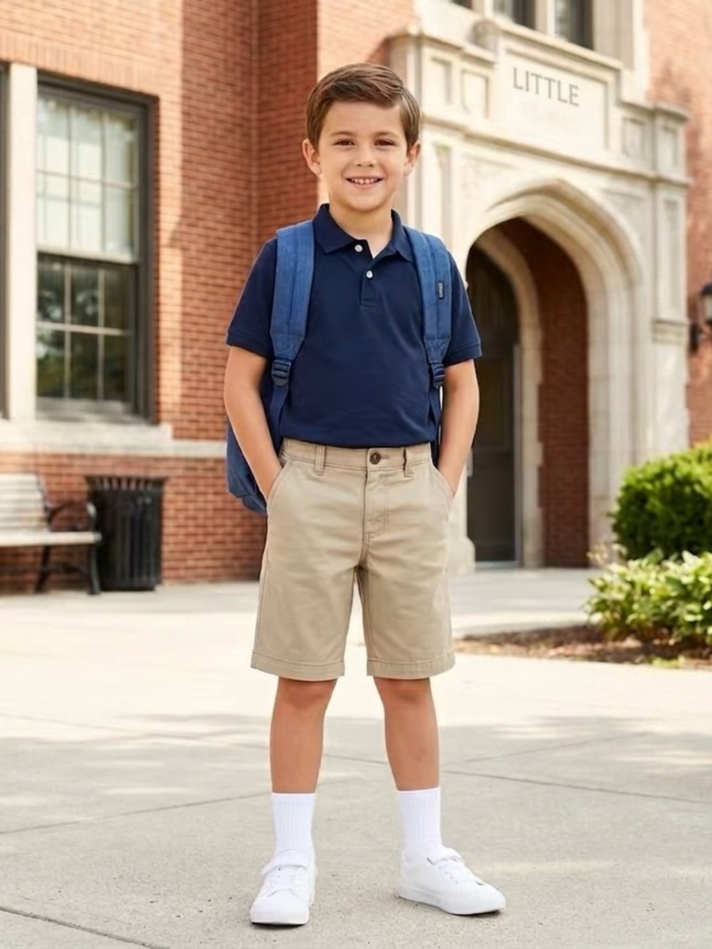 OshKosh B’gosh Boys Khaki Chino Shorts - Size 7- GUC